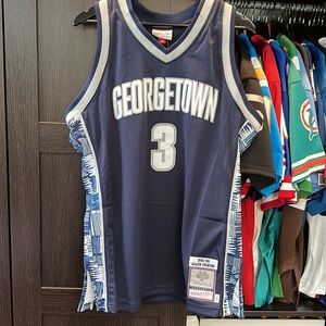 Allen Iverson Georgetown Hoyas Mitchell & Ness 1995-96 Authentic Jersey - Navy